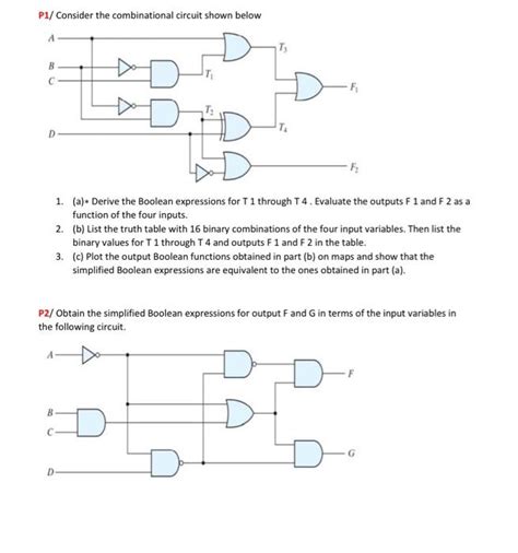 Solved P Consider The Combinational Circuit Shown Below Chegg