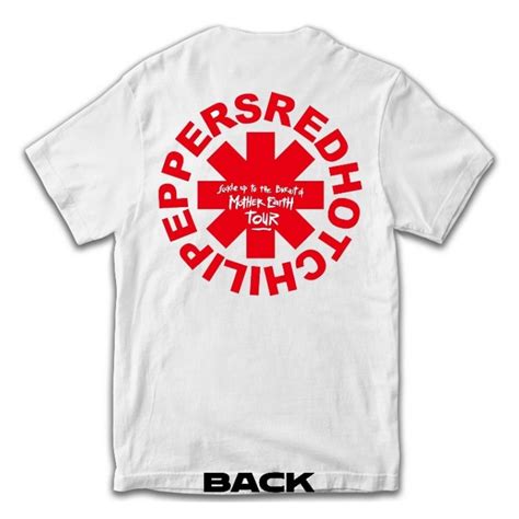 Jual Kaos RED HOT CHILLI PEPPERS MOTHER EARTH TOUR PUTIH Shopee Indonesia