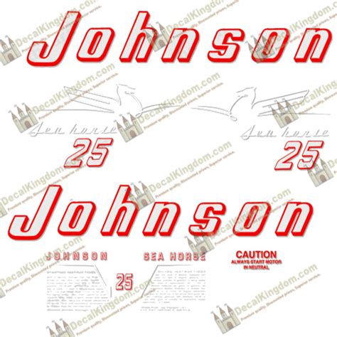 Johnson 1954 25hp Decals