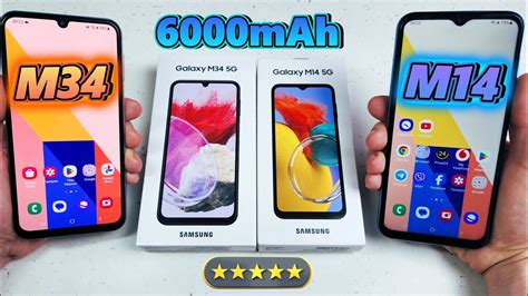 Samsung Galaxy M34 Vs M14 Огляд та порівняння габарити дисплей звук батарея ТОП чи НІ