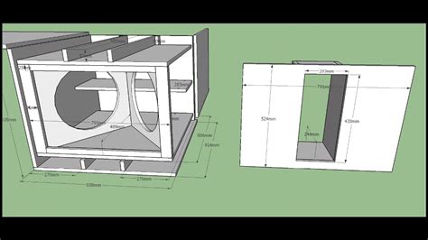 MEASUREMENTS PLAN 6th Order Dual Bandpass 18 Subwoofer YouTube