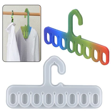 Dagu Silicone Scarf Ties Belt Rack Resin Casting Mold Clothes Hanger