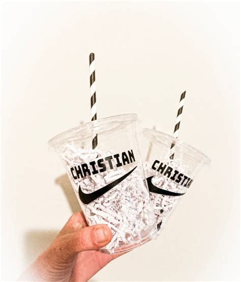 Personalized Party Cups Nike Party Favors Nike Inspired Party Favors