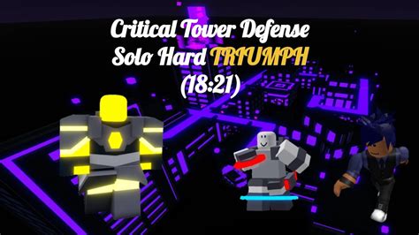 Critical Tower Defense Solo Hard Mode YouTube