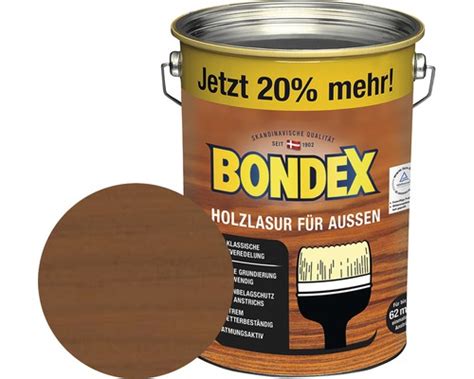 BONDEX Holzlasur Teak 4 8 L 20 Gratis Bei HORNBACH Kaufen