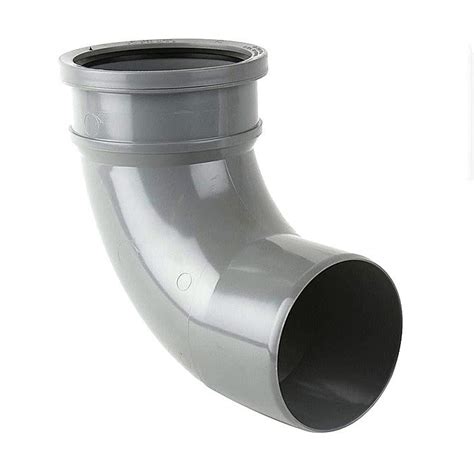 Soil Pipe Single Socket Bend Grey 110mm 925º Ray Grahams Diy Store