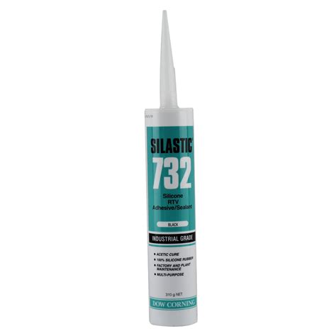 Dow Corning 732 Black Rtv Gasket Silastic Sealant Multi Purpose 310g