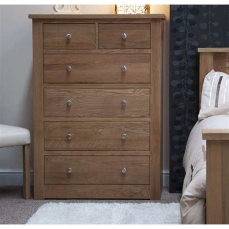 Torino Solid Oak Over Chest Of Drawers Oak Solution Oak