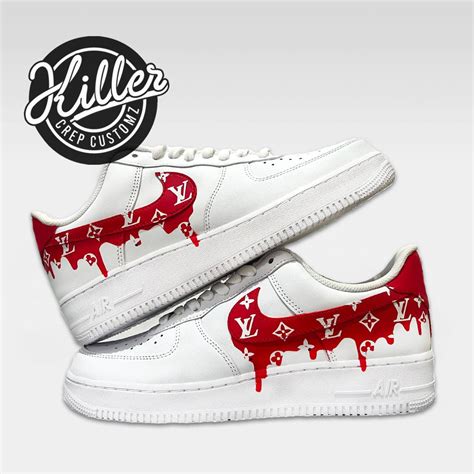 Custom Nike Air Force 1 LV Inspired Drip Customs Killer Crep Customz