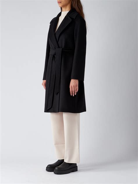 Max Mara Studio Tigre Women S Coat In Wool Black Caposerio