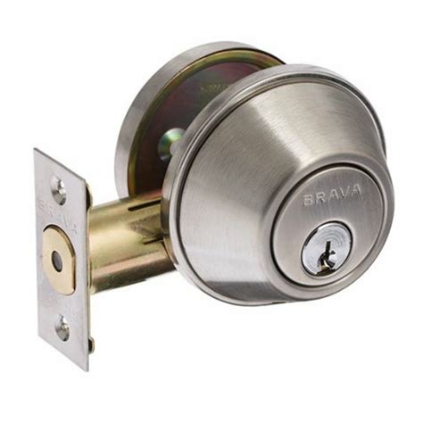 Brava Urban Deadbolt Single Cylinder 60 70mm Satin Stainless Steel Kd