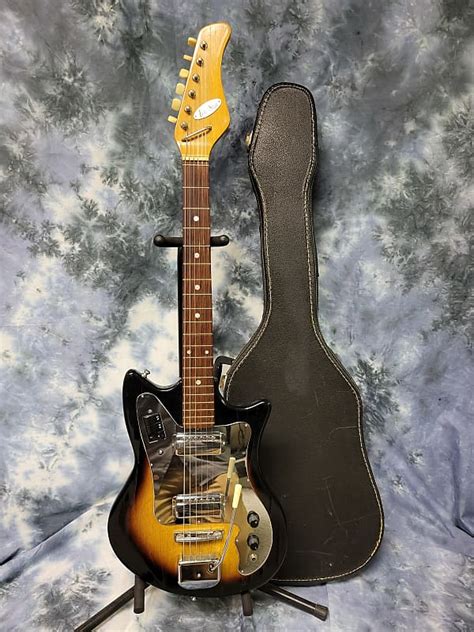 Vintage RARE 1966 Tele-Star Teisco Dual Pickup Mirro'd | Reverb