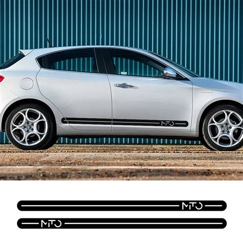 Pcs Car Body Side Door Sport Stickers For Alfa Romeo Mito Stelvio