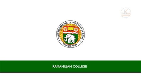 Ramanujan College invited Online applications from eligible candidate ...