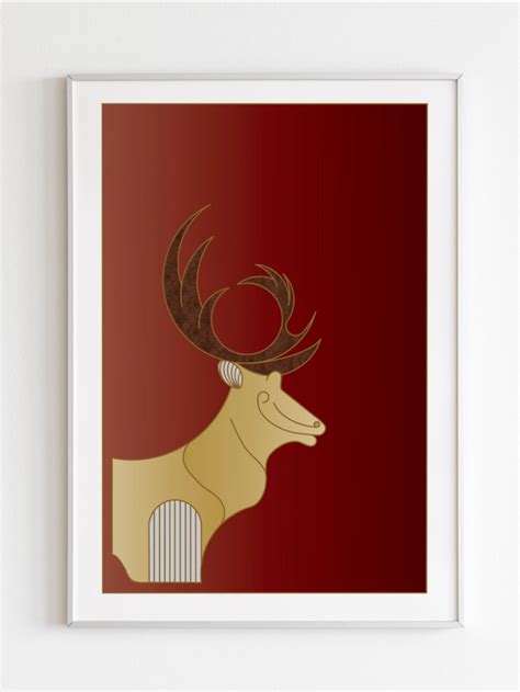 Naphtali print is part of 12 Tribes of Israel Collection. Naphtali Tribe Symbol: The Stag ...