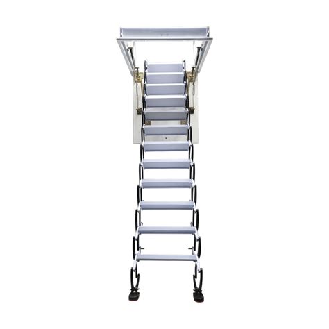 Techtongda Folding Loft Ladder Stairs X In Heavy Duty Steel