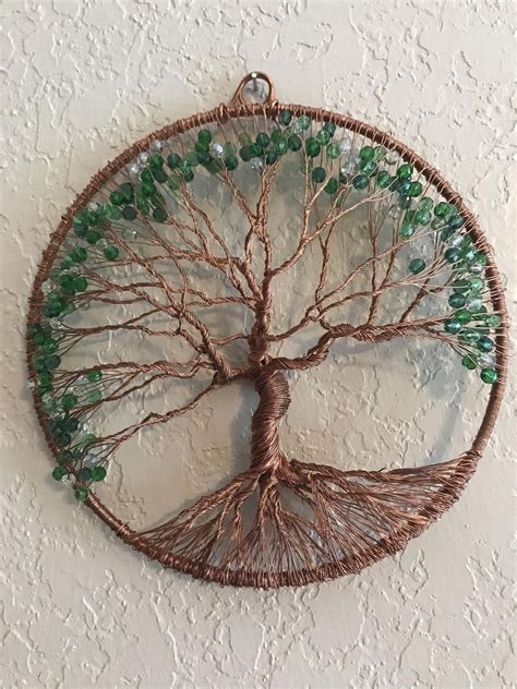 8 Inch Handmade Copper Wire Tree Of Life One Of A Kind Etsy