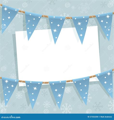 Winter Bunting Decoration Stock Vector Illustration Of Seasonal 27352200