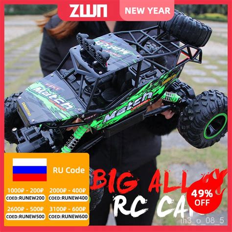 ZWN 1 12 1 16 4WD RC Car With Led Lights 2 4G Radio Remote Control