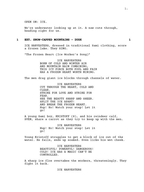 Frozen Script | PDF