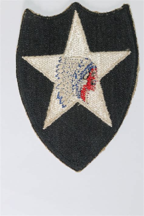 WW2 US ORIGINAL 2nd INFANTRY DIVISION CLOTH SHOULDER PATCH #3 - Butlers ...