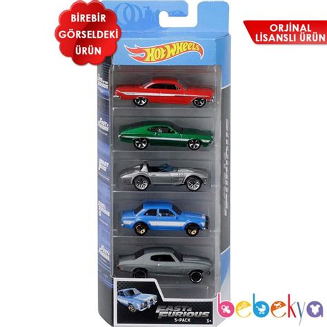 Hot Wheels Beşli Araba Seti 2020 FAST AND FURIOUS Bebekya