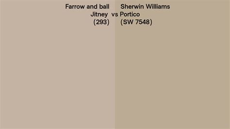 Farrow And Ball Jitney Vs Sherwin Williams Portico Sw Side