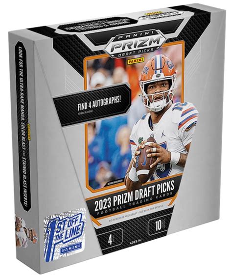 2023 Panini Prizm Draft Picks Football Checklist Set Info Boxes