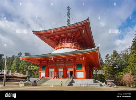 Japan, Koyasan City,Kongobuji Temple, Kompon Daito Stock Photo - Alamy