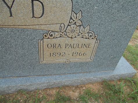 Ora Pauline Knight Boyd 1892 1966 Memorial Find A Grave