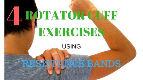 Rotator Cuff Exercises Using Resistance Bands Youtube