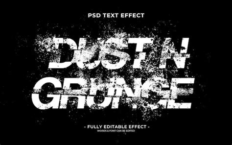 Efecto De Texto Oxidado Grunge Archivo Psd Premium