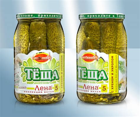 Огурцы хрустящие с хреном и укропом Тёща Лена «Лакманн», 880 г ...