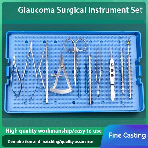 JH 531 Glaucoma Surgical Instrument Set 12 Piece Set