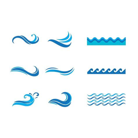 water wave logo wave logo vector images