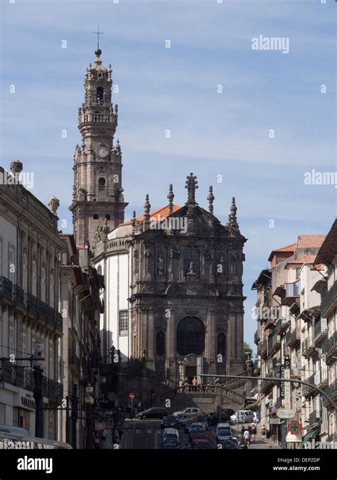 Igreja Dos Clerigos And Torre Dos Clerigos In Porto Northern Portugal