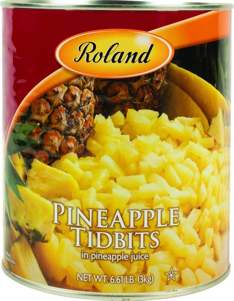 Pineapple Tidbits In Natural Juices Choice Our Roland Foods