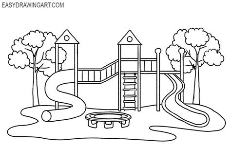 How to Draw a Playground | Step-by-Step Guide