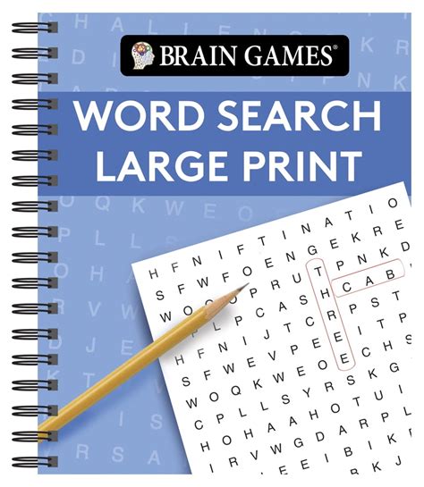 Brain Games: Brain Games - Word Search Large Print (Blue) (Other ...