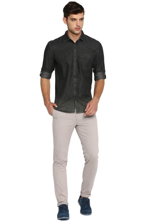 Basics Slim Fit Denim Shirt