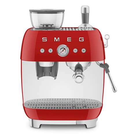 SMEG EGF03RDEU Espresso Manual Coffee Machine 50 S Style Red