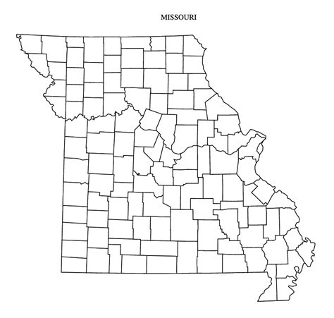 Missouri County Map Editable And Printable State County Maps