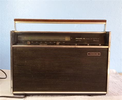 Radio Transglobe Philco Ford Solid State Am Fm 9 Band Antigo MercadoLivre