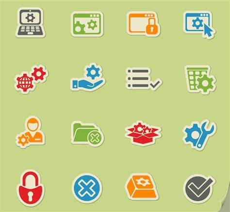 Premium Vector Settings Icon Set