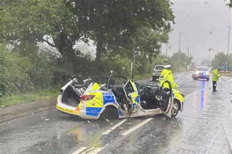 Police Officer Taken To Hospital After Crash On 999 Call Surrey Live