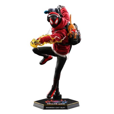Figure Hot Toys VGM Marvel S Spider Man Miles Morales Miles Morales Bodega Cat Suit On OnBuy