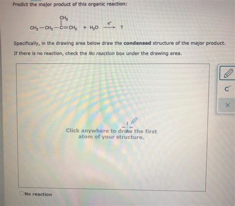 Solved Predict The Major Product Of This Organic Reaction Chegg