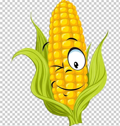 Corn On The Cob Maize Cartoon Sweet Corn Png Clipart Cartoon