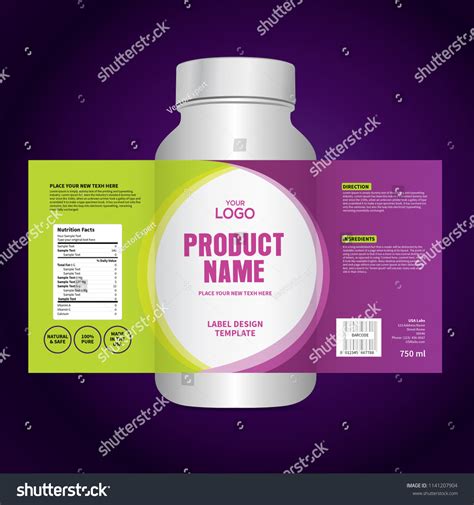 Package Template Design Label Design Mock Stock Vector (Royalty Free ...