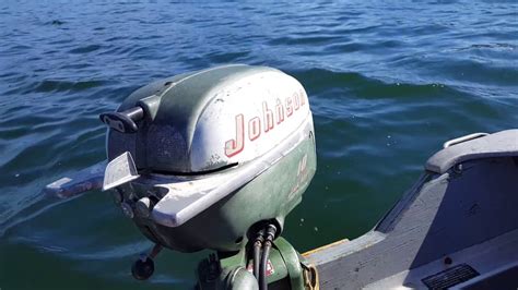 1952 Johnson Qd 13 10hp Outboard Motor Lake Run Youtube